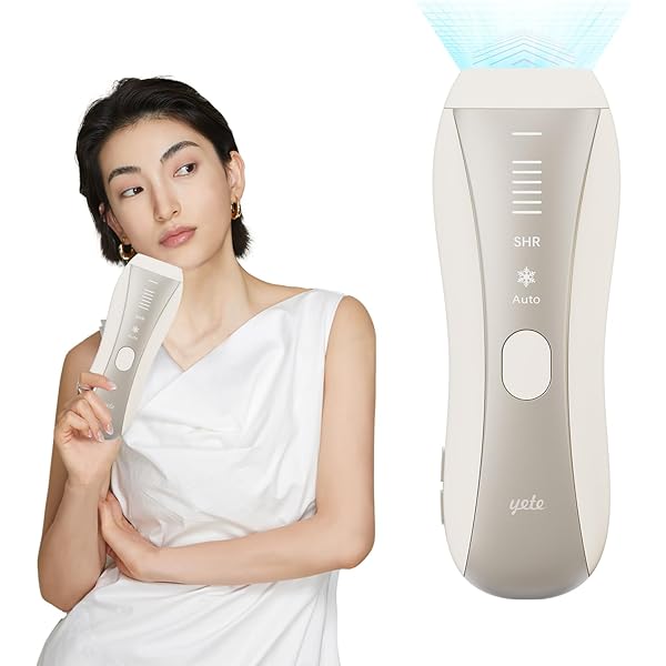 Yete 脱毛器 IPL 冷感無痛 SHR連続照射 VIO対応 全身可 Amazon | Yete（エイティー）脱毛器 光美容器 SHR連続照射 肌色